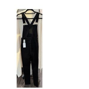 WeWoreWhat High-Rise Skinny Overalls in Black - XS - With Tags